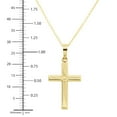 thumbnail image 6 of Reversible Cross Necklace 16"-18" in 14K Yellow Gold, 6 of 10