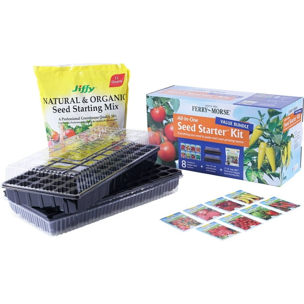 Garden Starter Kit with Vegetable Seeds and Seed Starter Tray