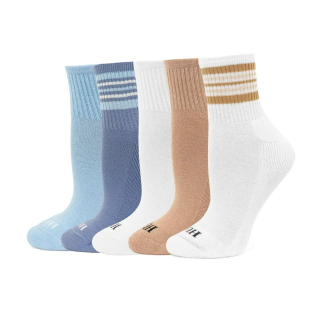 Hue Women's 5-Pack Cotton Mini Crew Sock