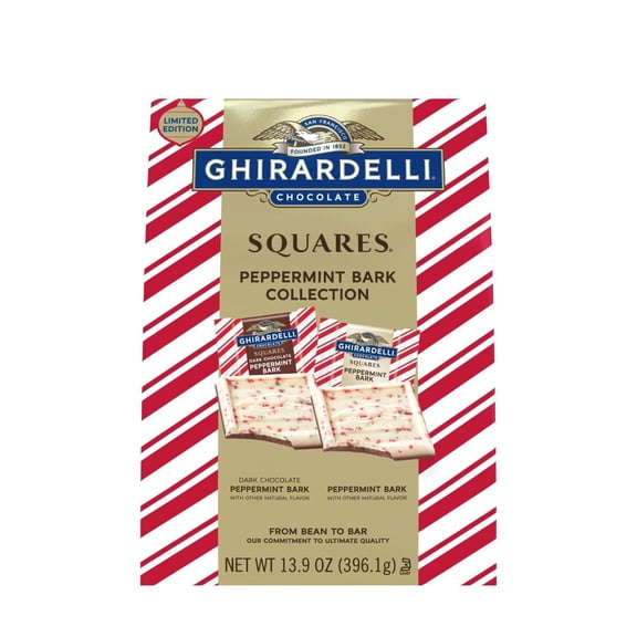 Ghirardelli Chocolate Squares, Peppermint Bark Collection, 13.9 oz.