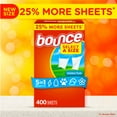 thumbnail image 5 of Bounce Select a Size Fabric Softener Dryer Sheets, Outdoor Fresh, 400 ct., 5 of 9