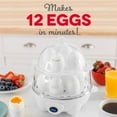 thumbnail image 3 of Dash Deluxe 12-Egg Cooker and Steamer, Choose Color, 3 of 6