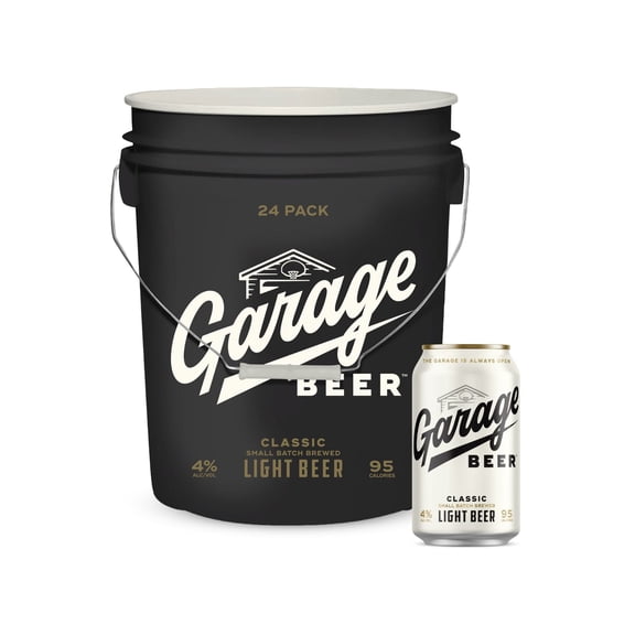 Garage Light Lager Beer Bucket, 12 fl. oz. can, 24 pk.