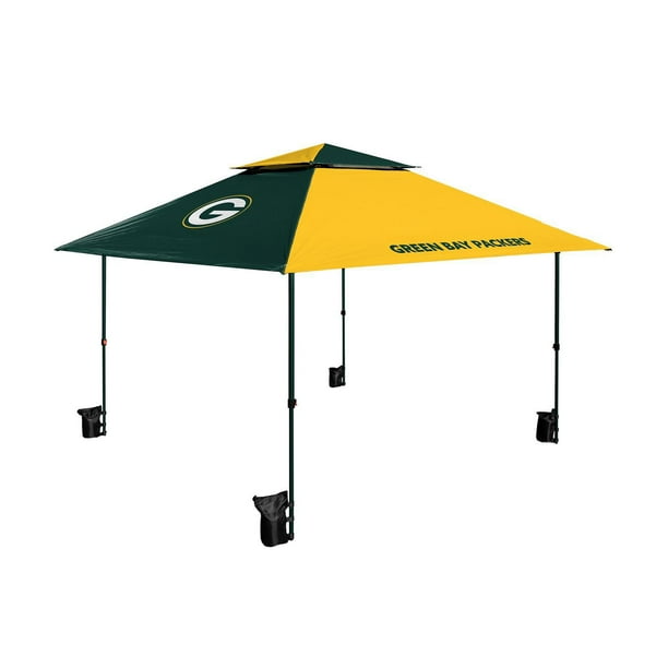green bay packer patio umbrella Team Golf NFL Logo Umbrellas Packers canopy umbrella was made to withstand strong winds and even comes with an easy grip handle if you want to take it on the go Safavieh Outdoor Valance 9ft Doubletop