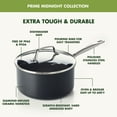 thumbnail image 4 of GreenPan Chatham Prime Midnight 1Qt and 2Qt Saucepan Set with Glass Lids, 4 of 9
