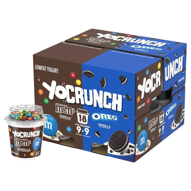 YoCrunch Yogurt Variety Pack, 6 oz. cups, 18 ct. - Samsclub.com