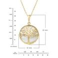 thumbnail image 4 of Tree of Life Pendant with Mother of Pearl in 14K Gold, 4 of 4