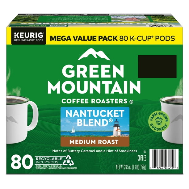 Green Mountain Coffee Roasters Medium Roast K-Cup, Nantucket Blend