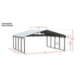 thumbnail image 4 of Arrow 20' x 20' x 9' Carport, 4 of 20