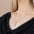 thumbnail image 5 of 0.71 CT. T.W. Diamond Cross Pendant in 14K Gold, 5 of 8