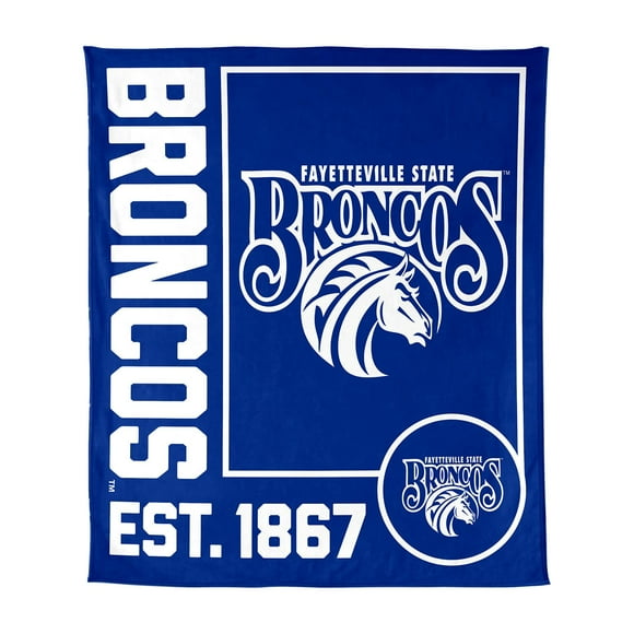 Logo Brands Fayetteville State Broncos 60"x70" Super Plush Blanket