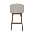 thumbnail image 9 of HH2 Home Upholstered Barrel Back Wood Adjustable Height Swivel Bar Stool, 9 of 19