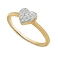 thumbnail image 3 of 0.08 CT. T.W. Round Cut Heart Diamond Ring in 14K Gold, 3 of 5