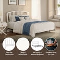 thumbnail image 4 of HH2 Home Carolina Wood Headboard with Metal Bed Frame, 4 of 15