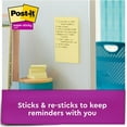thumbnail image 3 of Post-it Notes Super Sticky - Canary Yellow Note Pads, 4 x 6, Lined, 90/Pad -  5 Pads/Pack, 3 of 6