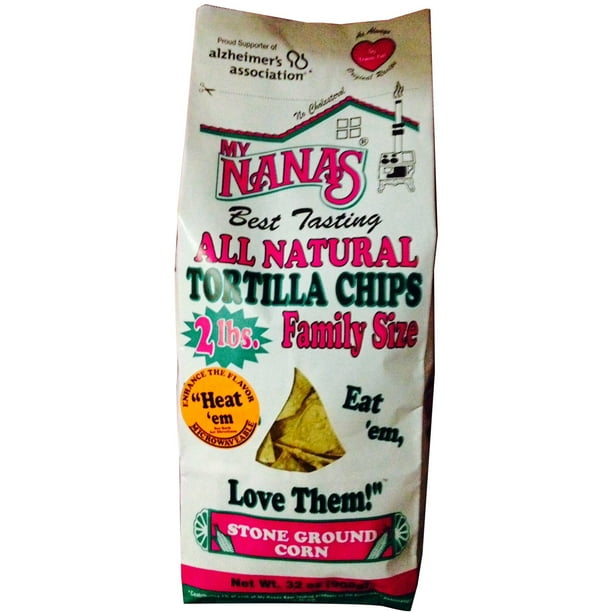nana corn My Nana's Best Tasting Authentic Tortilla Chips 12 oz, 12 oz
