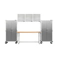 thumbnail image 1 of Seville Classics UltraHD® 6-Piece Steel Garage Cabinet Storage Set With Height Adjustable Workbench, 12 Feet Wide, 1 of 16