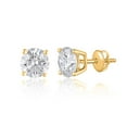 thumbnail image 2 of Lab Created Round Cut Diamond Stud Earrings, 2 of 5