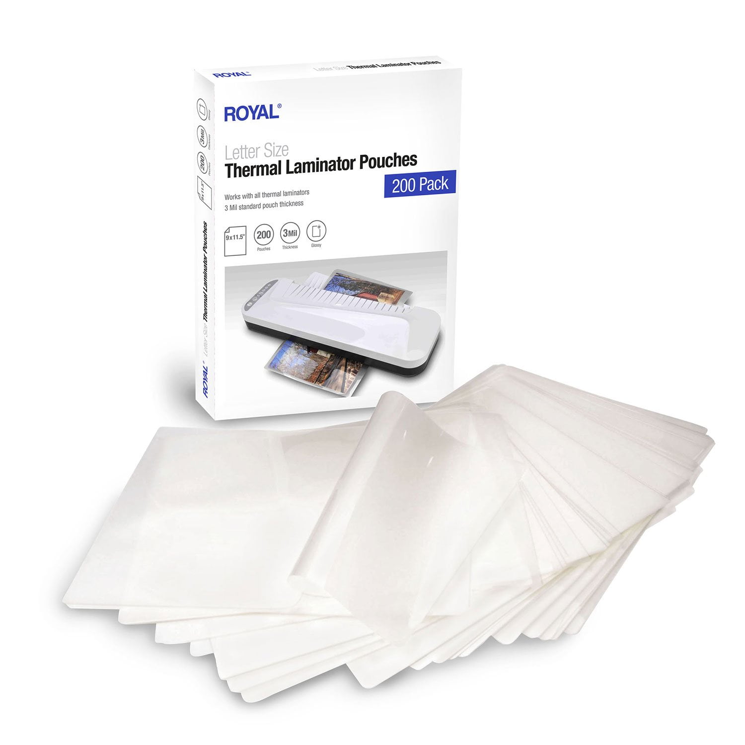 Royal Letter Size Thermal Laminator Pouches 200 count - Samsclub.com