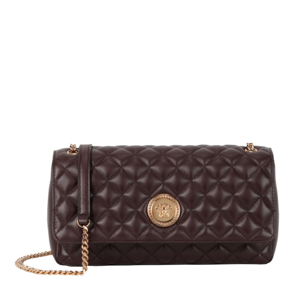 Versace Quilted Leather Shoulder Bag