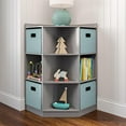 thumbnail image 2 of RiverRidge Kids Corner Playroom 6 Cubby Cabinet with 4 Folding Storage Bins, 2 of 7