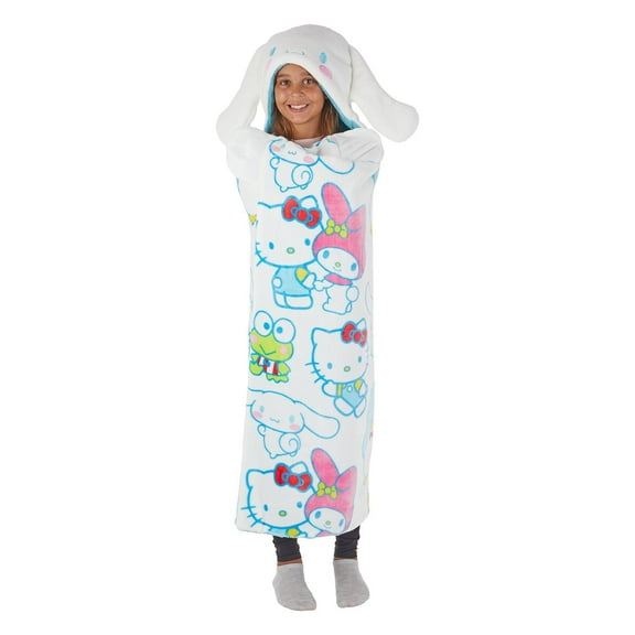 Kids’ Plush Hooded Throw with Faux Fur Lining, 40" x 50"