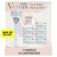 thumbnail image 1 of Venus Intimate Women's Razor, Handle + 8 Cartridges, 1 of 8
