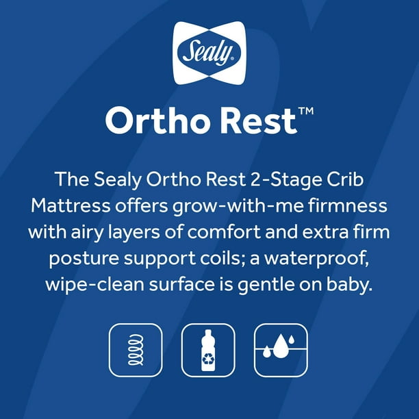 Sealy Ortho Rest Infant Toddler Crib Mattress