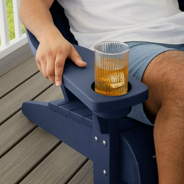 Keter Everest Adirondack Chair with Integrated Cupholder