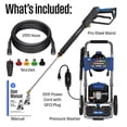 thumbnail image 6 of Westinghouse 3000 Max PSI 1.76 Max GPM 13 Amp Cold Water Electric Powered Pressure Washer with Turbo Nozzle and 5-Quick Connect Tips, 6 of 13