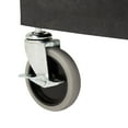 thumbnail image 4 of 24" x 18" Plastic Utility Tub Cart - Two Shelf Black, 4 of 5