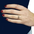 thumbnail image 4 of Baguette Cut Gemstone and 0.10 CT. T.W. Diamond Ring in 14K Gold, 4 of 4