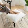 thumbnail image 11 of ZINUS Night Therapy Foam Callie Sling Accent Chair with Ottoman and Drink Table, 11 of 11