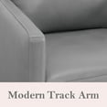 thumbnail image 5 of Cole & Rye Modern Farmhouse Leather Swivel Accent Chair, 5 of 12