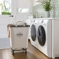 thumbnail image 9 of Seville Classics Commercial Heavy-Duty Rolling Laundry Hamper, 18.25" W x 18.25" D x 27.5" H, 9 of 14
