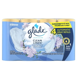 Glade Automatic Spray Air Freshener Refill, Clean Linen, 4 ct.