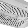 thumbnail image 3 of Forno Orvieto Wall Mount Range Hood In Stainless-Steel with Baffle Filters & Chimney, 3 of 5
