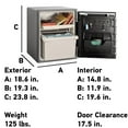 thumbnail image 5 of SentrySafe SFW205GPC Fire Resistant Waterproof Safe with Digital Keypad, 2.0 cu ft, 5 of 5