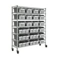 thumbnail image 1 of Seville Classics Extra Wide 7-Tier NSF 21-Bin Rack, 48" W x 14" D x 56" H, 1 of 10