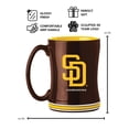 thumbnail image 3 of Logo Brands San Diego Padres 14oz Relief Mug Set, 3 of 5