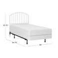 thumbnail image 3 of HH2 Home Carolina Wood Headboard with Metal Bed Frame, 3 of 15