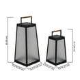 thumbnail image 4 of Member's Mark Vista Solar/USB Metal Lantern, Set of 2, 4 of 6