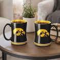 thumbnail image 5 of Logo Brands Iowa Hawkeyes 14oz Relief Mug Set, 5 of 5