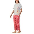 thumbnail image 2 of Character Women's Short Sleeve and Pant Pajama Set, 2 of 7