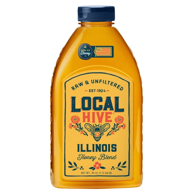 Local Hive Illinois Honey Blend, 40 oz.