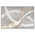 thumbnail image 2 of Spirals in Silver Minimal Canvas Print by Oliver Gal Prints, 2 of 4