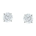thumbnail image 4 of 0.96 CT. T.W. Round Diamond Stud Earrings in 14K Gold, 4 of 8