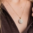 thumbnail image 6 of 0.46 CT.T.W. Round & Baguette Diamond Pendant Necklace in 14K Gold, 6 of 8