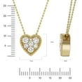 thumbnail image 7 of .50 CT. T.W. Round Cut Diamond Heart Pendant in 14K Gold, 7 of 8