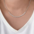 thumbnail image 7 of 1.00 CT. T.W. Round Cut Diamond Semi Tennis Necklace in 14K Gold, 7 of 8